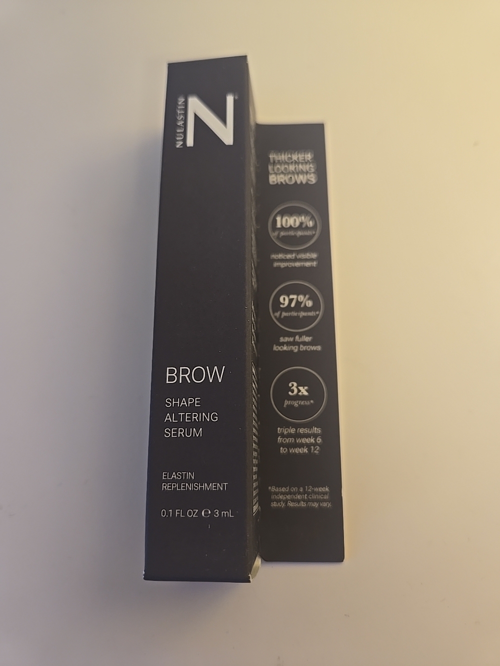 Nulastin Brow Shape Altering Serum - Fuller Thicker Brows Full Sz 0.1 oz Sealed - Picture 2 of 4